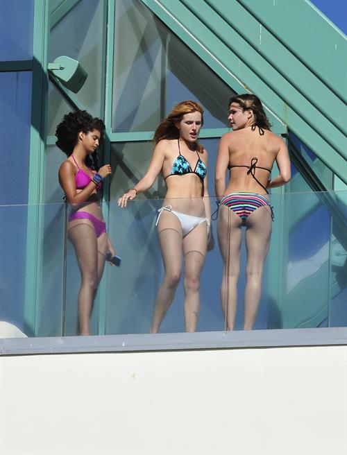 Bella Thorne in a bikini in Malibu on August 18, 2014