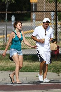 Aimee Teegarden kayaking in Ann Arbor on July 29, 2011 