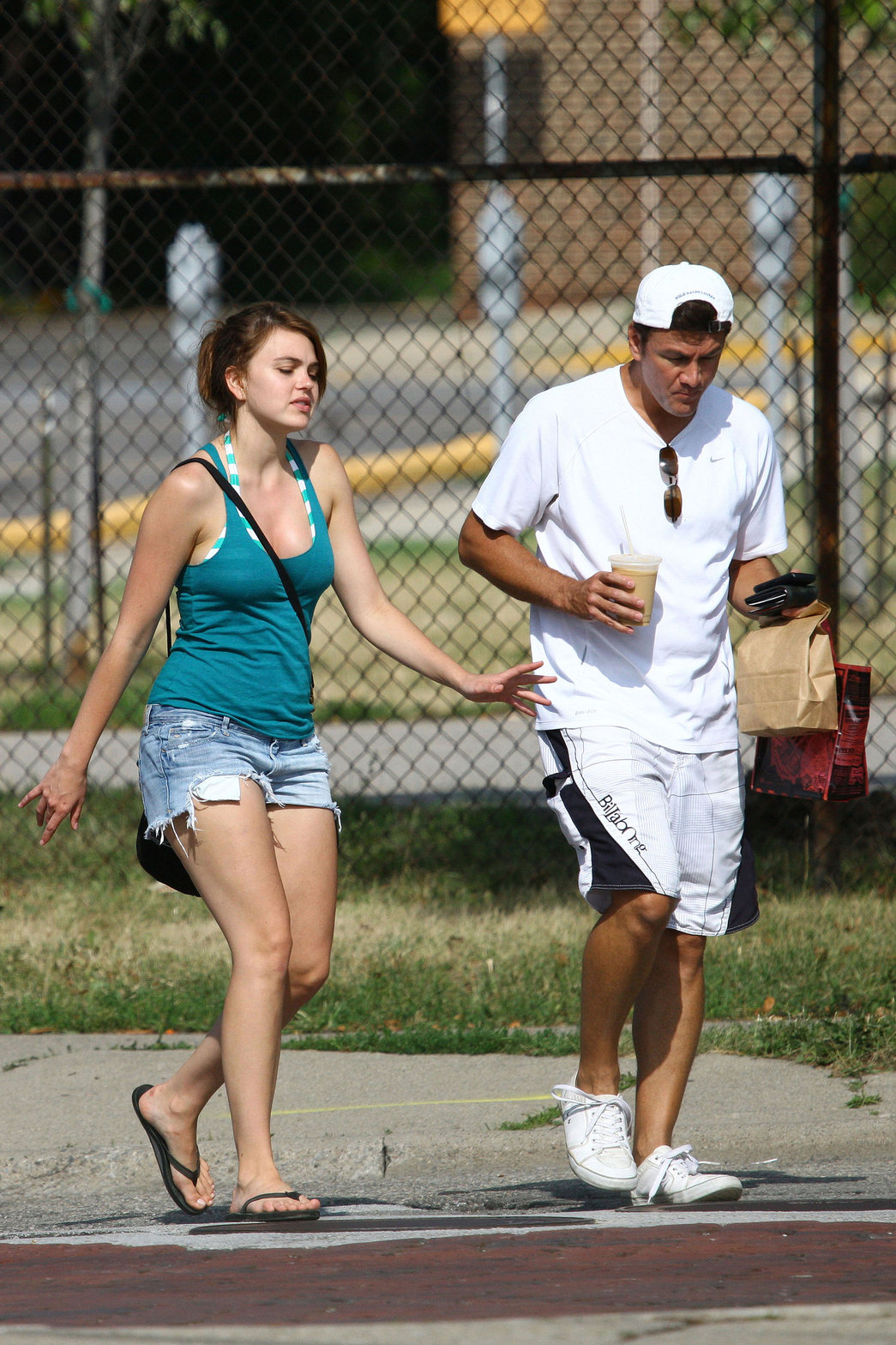 Aimee Teegarden kayaking in Ann Arbor on July 29, 2011 