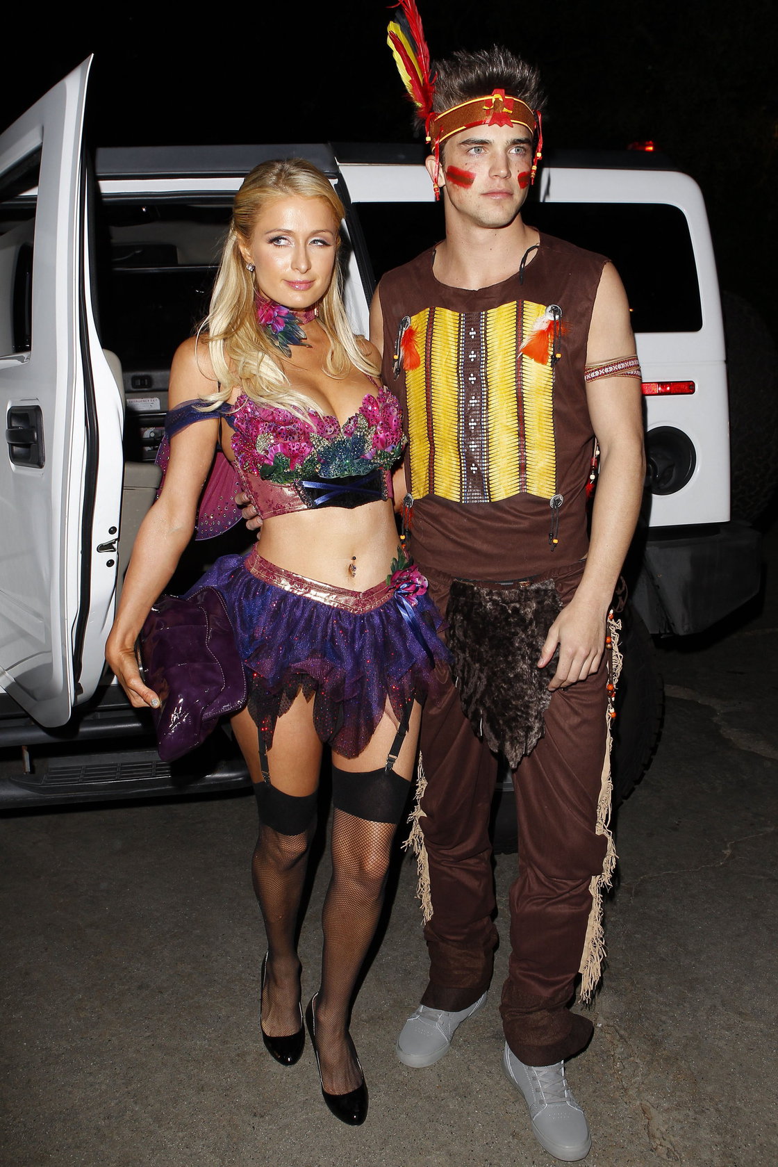 Paris Hilton at the Playboy Mansion Halloween Party in Los Angeles 10/27/12