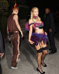Paris Hilton at the Playboy Mansion Halloween Party in Los Angeles 10/27/12