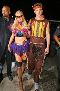 Paris Hilton at the Playboy Mansion Halloween Party in Los Angeles 10/27/12
