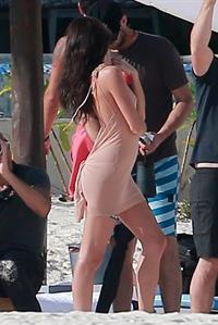 Sara Sampaioin Playa del Carmen, Mexico on December 17, 2017