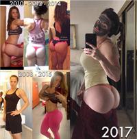 Linda Durbesson taking a selfie and - ass