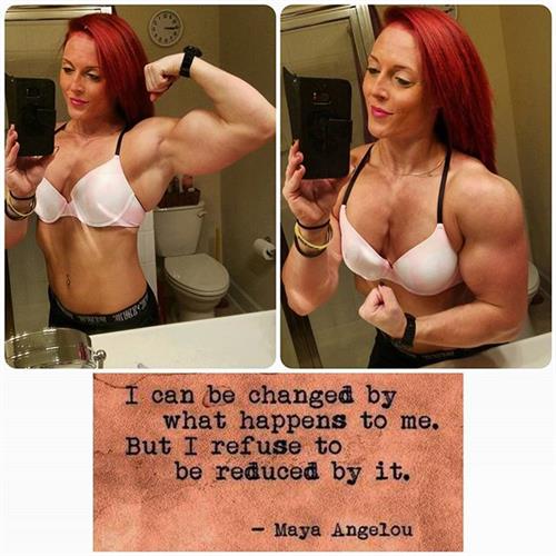 Katie M. Lee in lingerie taking a selfie