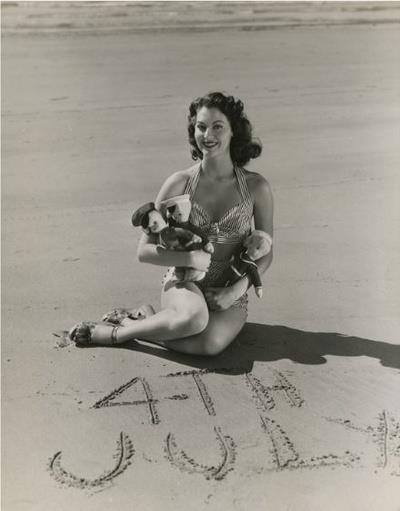 Ava Gardner in a bikini