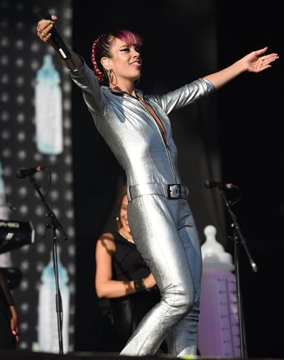 Lilly Allen performing on Day 2 of the V Festival August 17, 2014