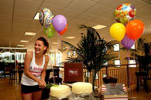 Agnieszka Radwanska celebration of her birthday during the BNP Parabas Open - March 6, 2014 
