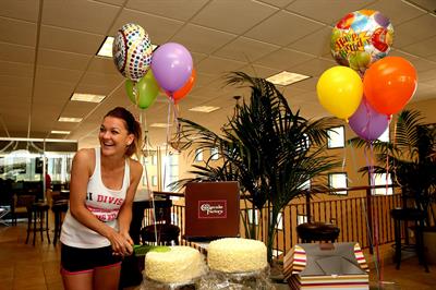 Agnieszka Radwanska celebration of her birthday during the BNP Parabas Open - March 6, 2014 
