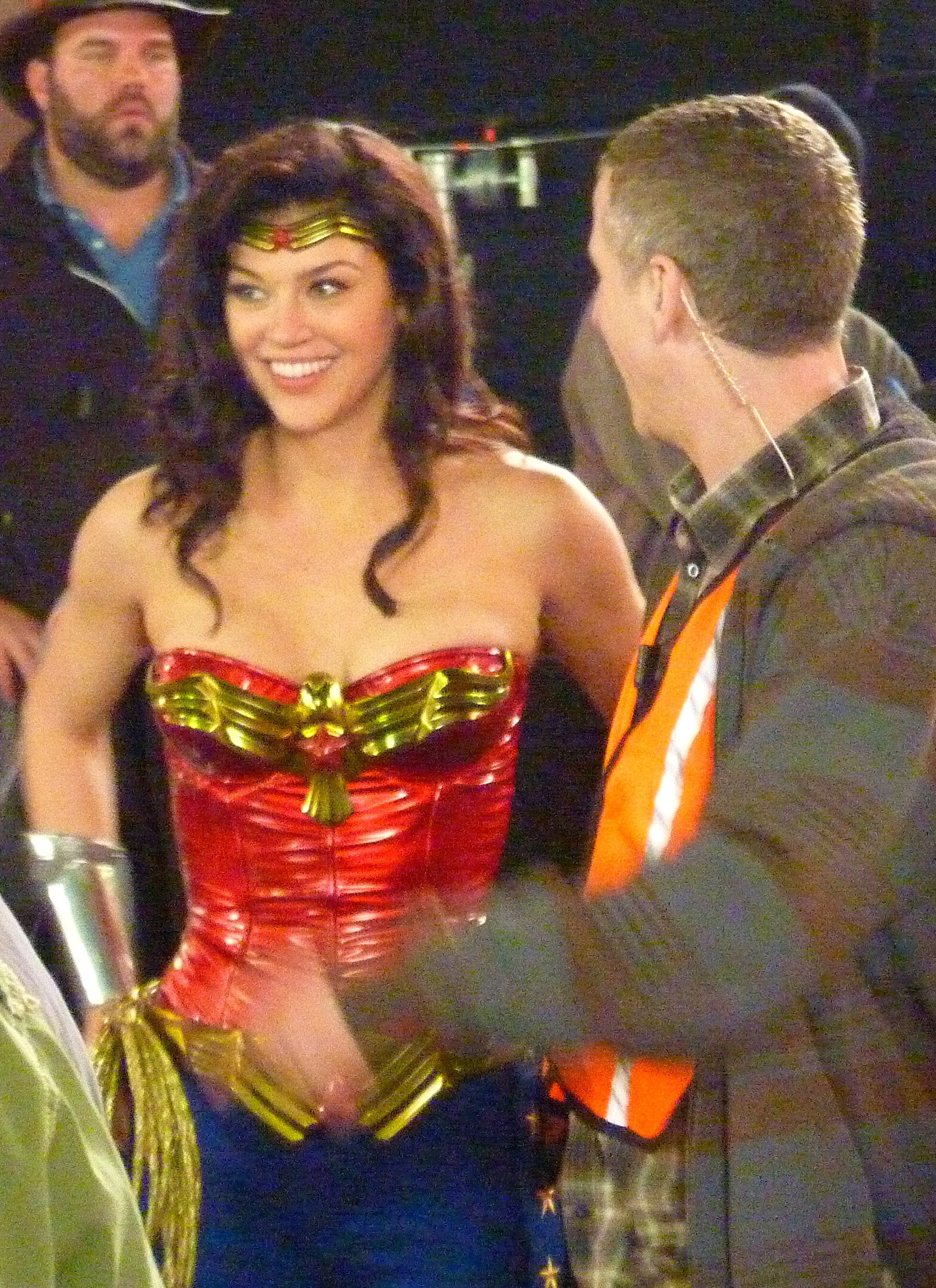 Adrianne Palicki Pictures Adrianne Palicki on Wonder Woman set 3/29/2011