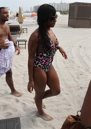 Alexandra Burke at Miami Beach on June 25, 2012