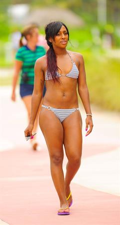 Alexandra Burke at Miami Beach on June 25, 2012
