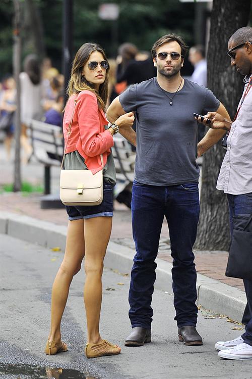 Alessandra Ambrosio Bar Pitti in New York City on June 23, 2011 
