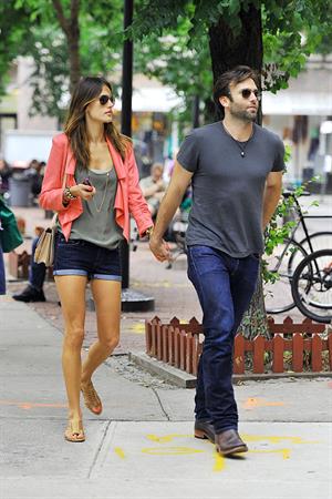 Alessandra Ambrosio Bar Pitti in New York City on June 23, 2011 