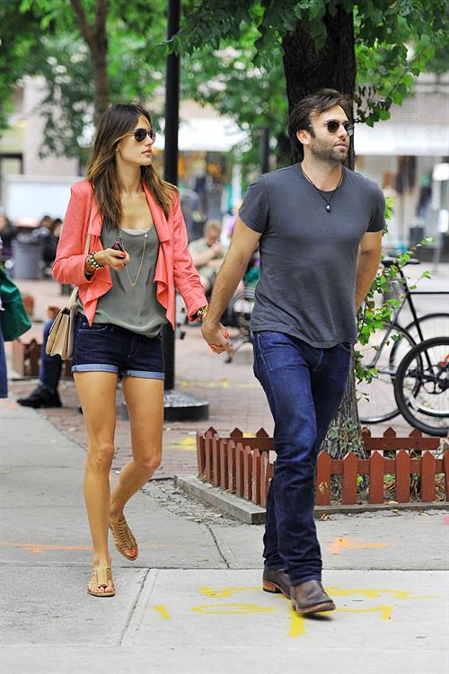 Alessandra Ambrosio Bar Pitti in New York City on June 23, 2011 