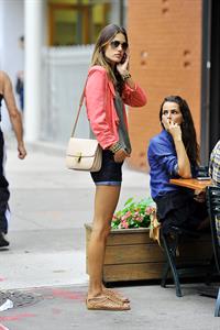 Alessandra Ambrosio Bar Pitti in New York City on June 23, 2011 