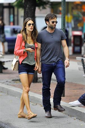 Alessandra Ambrosio Bar Pitti in New York City on June 23, 2011 