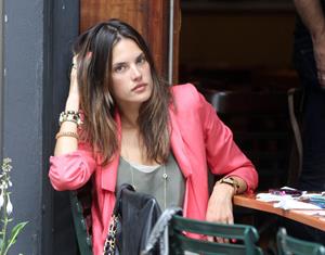 Alessandra Ambrosio Bar Pitti in New York City on June 23, 2011 