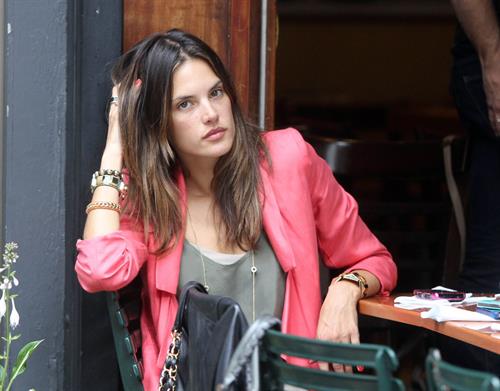 Alessandra Ambrosio Bar Pitti in New York City on June 23, 2011 