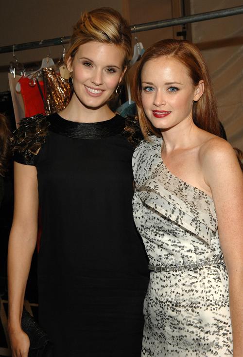 Alexis Bledel Monique Lhuillier Spring 2011 fashion show on September 13, 2010