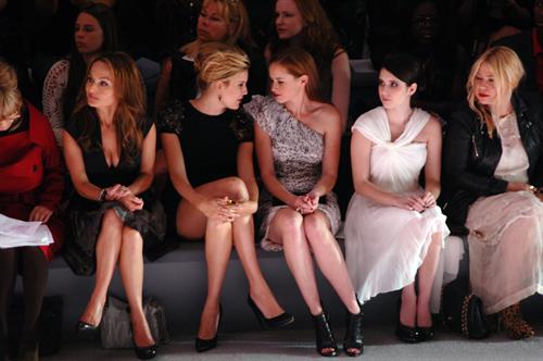 Alexis Bledel Monique Lhuillier Spring 2011 fashion show on September 13, 2010