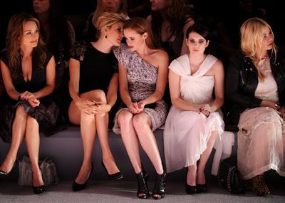 Alexis Bledel Monique Lhuillier Spring 2011 fashion show on September 13, 2010