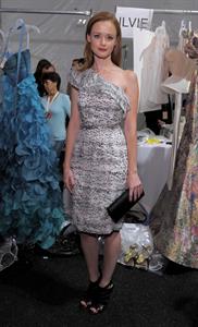 Alexis Bledel Monique Lhuillier Spring 2011 fashion show on September 13, 2010