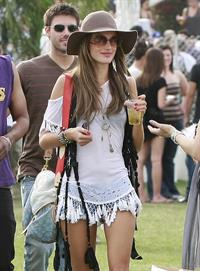 Alessandra Ambrosio at day 2 of the Coachella Music and Arts Festival in Indio on April 18, 2010 