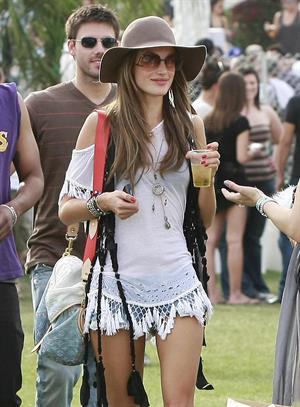 Alessandra Ambrosio at day 2 of the Coachella Music and Arts Festival in Indio on April 18, 2010 