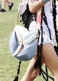 Alessandra Ambrosio at day 2 of the Coachella Music and Arts Festival in Indio on April 18, 2010 