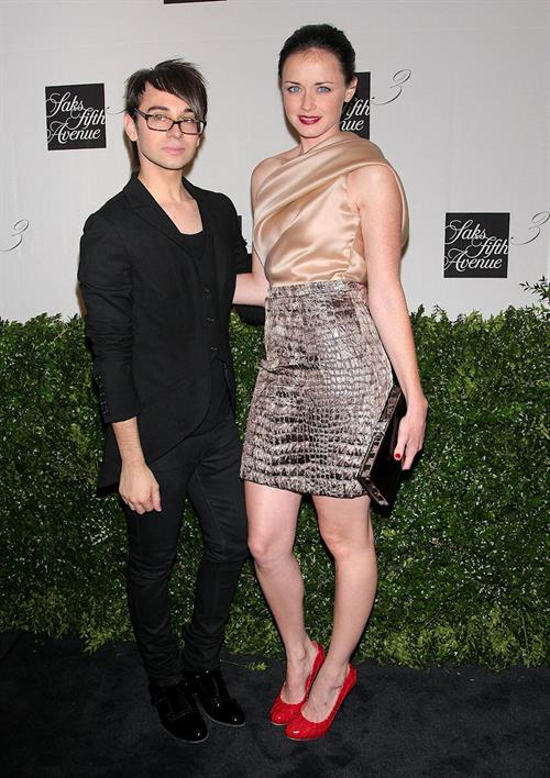 Alexis Bledel launch of the New Designers Floor at Saks Fifth Avenue in New York City 