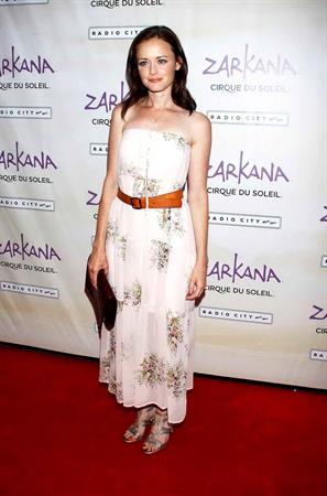 Alexis Bledel Cirque du Soleil Zarkana opening night at Radio City Music Hall in New York on June 29, 2011 