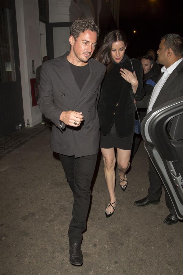 Liv Tyler arrives at Shoreditch House in London August 15, 2014