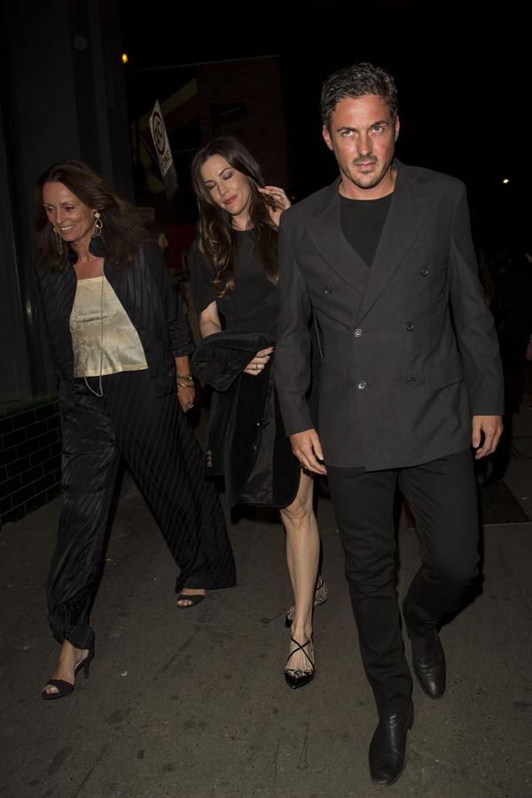 Liv Tyler arrives at Shoreditch House in London August 15, 2014