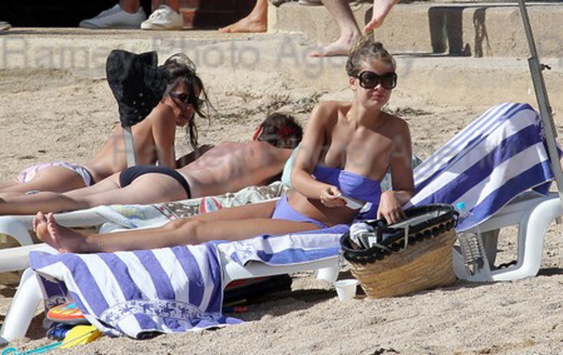 Marie-Ange Casta in a bikini
