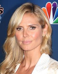 Heidi Klum at Americas Got Talent post show red carpet on August 13, 2014