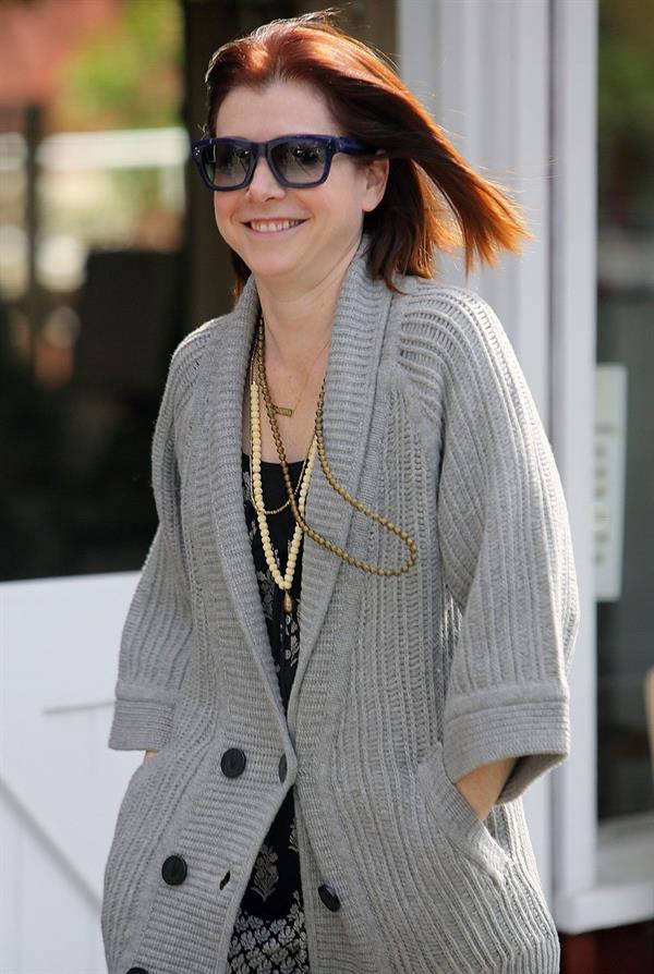 Alyson Hannigan Candids Leaving the Brentwood Country Mart in L.A - March 28th, 2014 