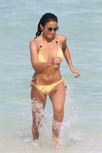Emmanuelle Chriqui Bikini candids in Miami, 29 Aug 2013 