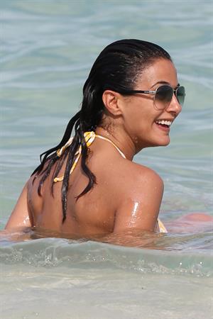 Emmanuelle Chriqui Bikini candids in Miami, 29 Aug 2013 
