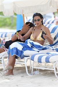 Emmanuelle Chriqui Bikini candids in Miami, 29 Aug 2013 