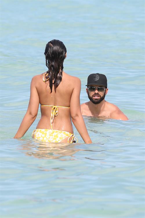 Emmanuelle Chriqui Bikini candids in Miami, 29 Aug 2013 