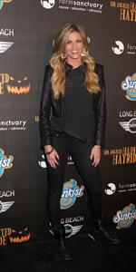 Erin Andrews attends the 4th Annual Los Angeles Haunted Hayride -  The Congregation  on October 8, 2012