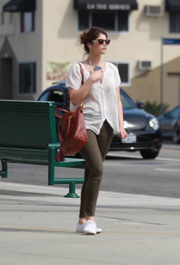 Gemma Arterton enjoys a stroll in Los Angeles on March 30, 2013