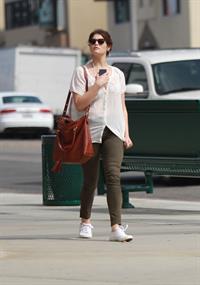 Gemma Arterton enjoys a stroll in Los Angeles on March 30, 2013
