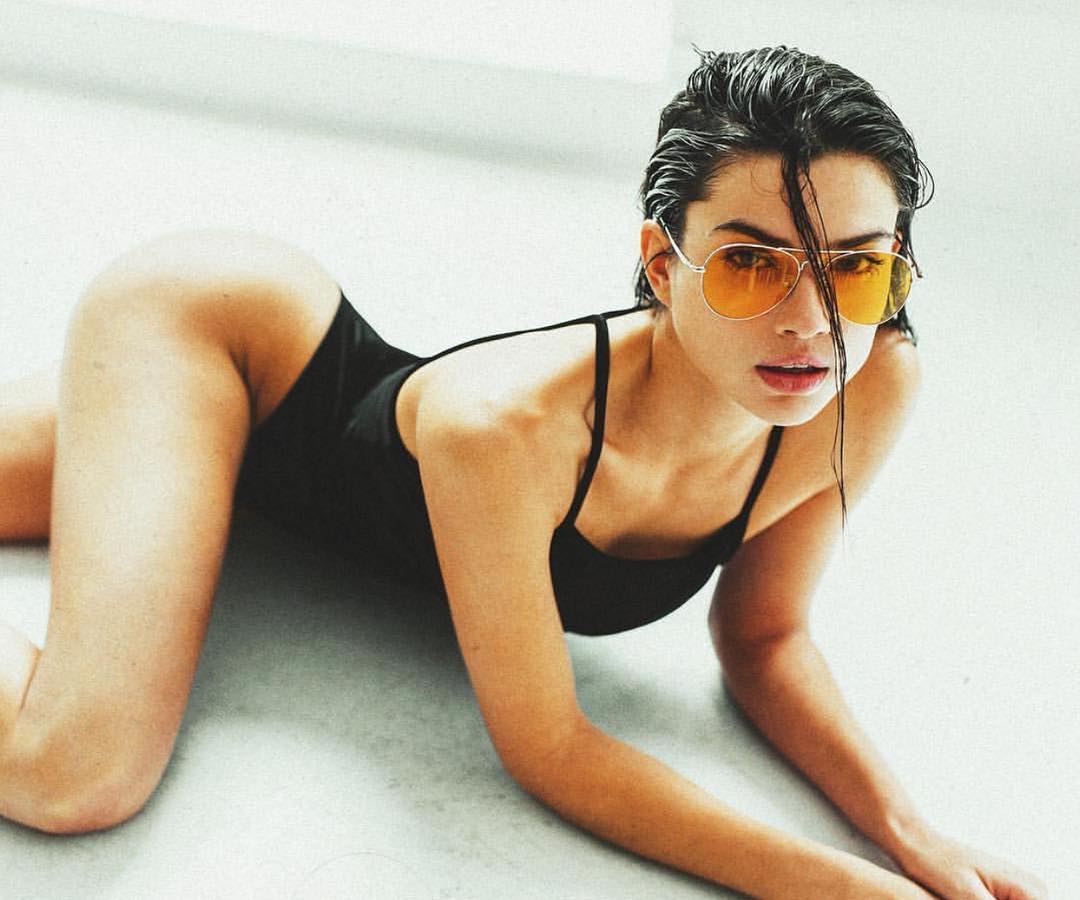 Nicole Harrison in a bikini