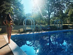 Nicole Harrison in a bikini - ass