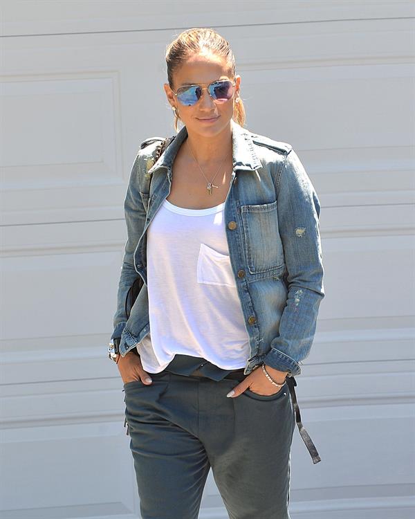 Jennifer Lopez leaves a private party in Brentwood on August 10, 2014