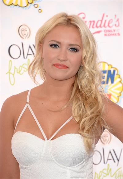Emily Osment attending the 2014 Teen Choice Awards, Los Angeles, August 10, 2014