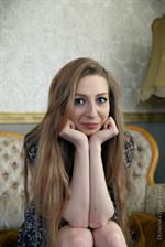 Teen with super long hair Areana Fox masturbating with dildo