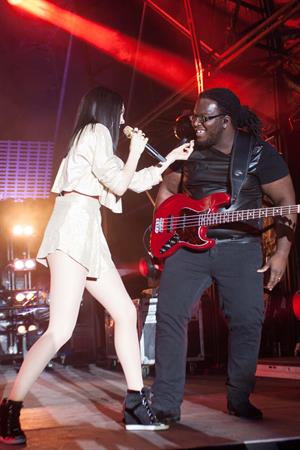 Jessie J performing at Sandown Park Racecourse in Esher, Surrey, England August 7, 2014
